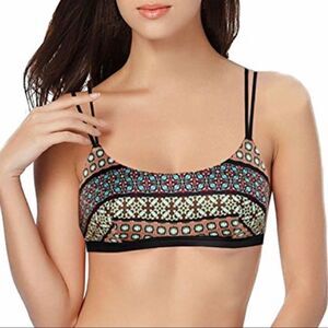 Victoria’s Secret scoop neck boho print Unlined bralette Large